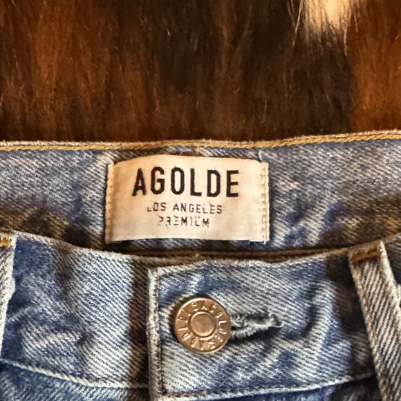 Agolde Riley High Rise Straight Crop Jeans - Picture 2 of 8